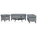 Set de canapea 3 pcs Gri deschis țesătură - WALTI WALTI