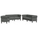 Set de canapea 3 pcs Gri închis țesătură - WALTI WALTI