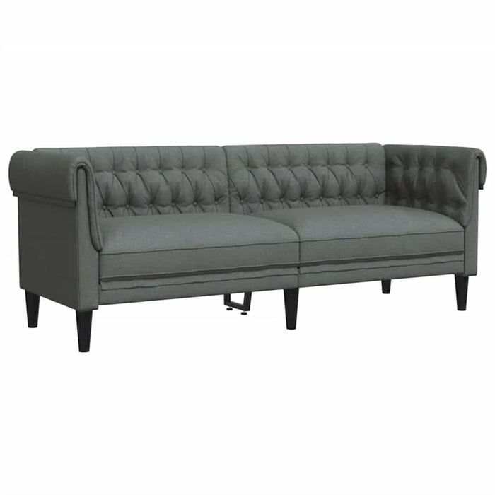 Set de canapea 3 pcs Gri închis țesătură - WALTI WALTI