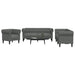 Set de canapea 3 pcs Gri închis țesătură - WALTI WALTI