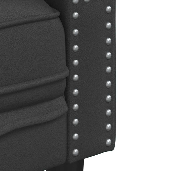 Canapea pentru living 2 pcs Negru 194 x 74,5 x 70,5 cm WALTI
