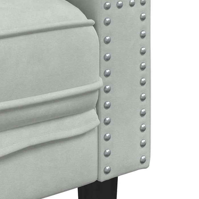 Canapea pentru living 2 pcs Gri deschis 194 x 74,5 x 70,5 cm - WALTI WALTI