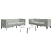 Canapea pentru living 2 pcs Gri deschis 194 x 74,5 x 70,5 cm - WALTI WALTI