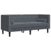 Canapea pentru living 2 pcs Gri închis 194 x 74,5 x 70,5 cm - WALTI WALTI