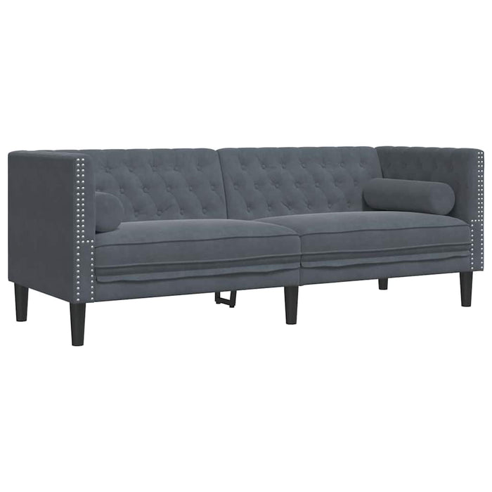 Canapea pentru living 2 pcs Gri închis 194 x 74,5 x 70,5 cm - WALTI WALTI