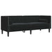 Canapea pentru living 2 pcs Negru 194 x 74,5 x 70,5 cm Catifea - WALTI WALTI