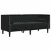 Canapea pentru living 2 pcs Negru 194 x 74,5 x 70,5 cm Catifea - WALTI WALTI