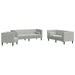Canapea pentru living 3 pcs Gri deschis 194 x 74,5 x 70,5 cm - WALTI WALTI