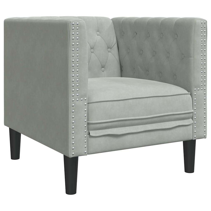 Canapea pentru living 3 pcs Gri deschis 194 x 74,5 x 70,5 cm - WALTI WALTI