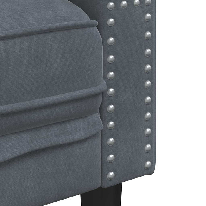 Canapea pentru living 3 pcs Gri închis 194 x 74,5 x 70,5 cm - WALTI WALTI