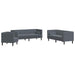 Canapea pentru living 3 pcs Gri închis 194 x 74,5 x 70,5 cm - WALTI WALTI