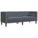Canapea pentru living 3 pcs Gri închis 194 x 74,5 x 70,5 cm - WALTI WALTI