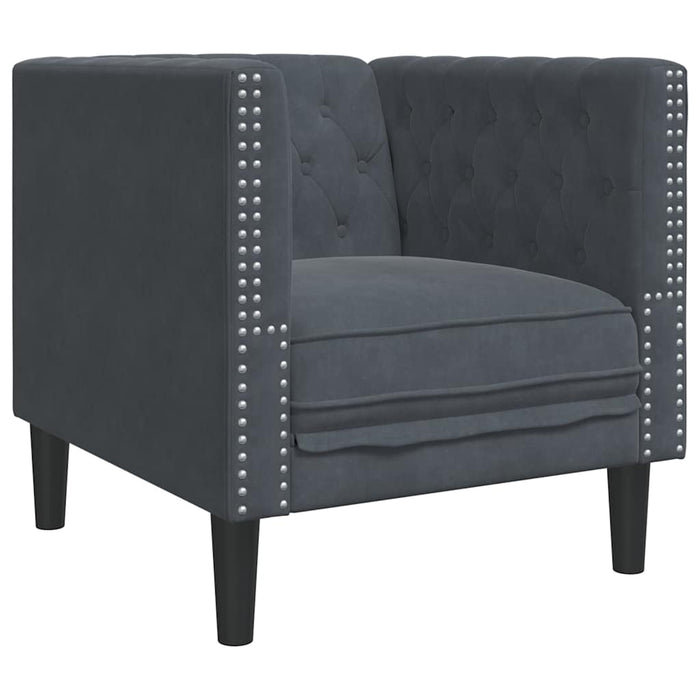 Canapea pentru living 3 pcs Gri închis 194 x 74,5 x 70,5 cm - WALTI WALTI