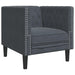 Canapea pentru living 3 pcs Gri închis 194 x 74,5 x 70,5 cm - WALTI WALTI