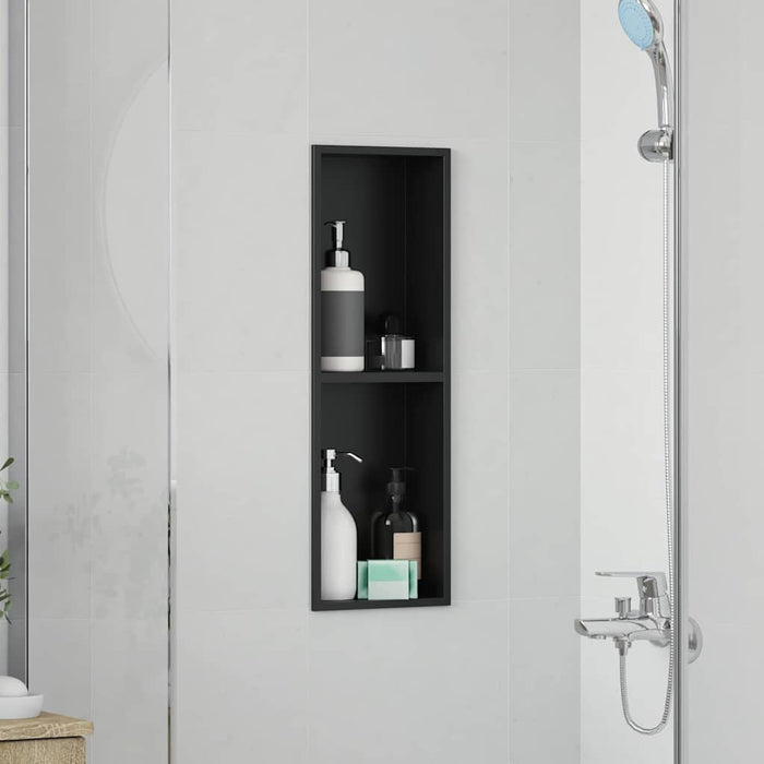 Nisă de Duș Negru 60 x 20 x 9,5 cm Oţel inoxidabil - WALTI WALTI