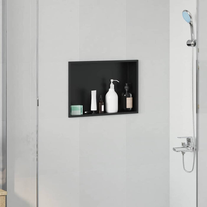 Nisă de Duș Negru 45 x 30 x 9,5 cm Oţel inoxidabil - WALTI WALTI