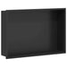 Nisă de Duș Negru 45 x 30 x 9,5 cm Oţel inoxidabil - WALTI WALTI