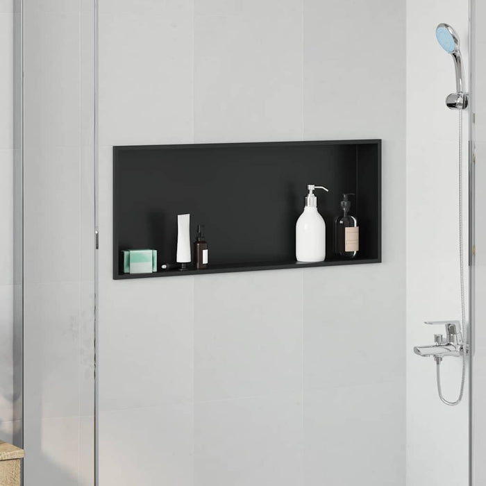Nisă de Duș Negru 75 x 30 x 9.5 cm Oţel inoxidabil - WALTI WALTI