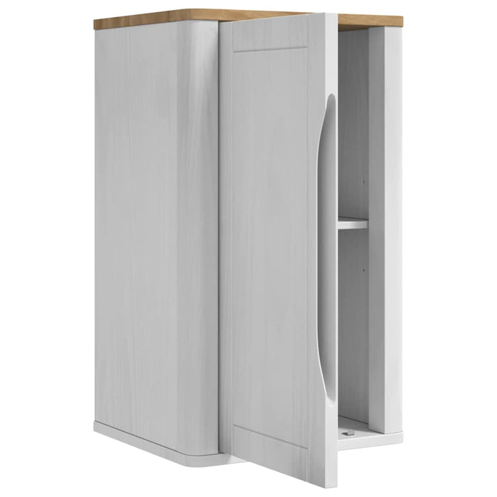 Dulap de perete pentru baie cu raft cu ușă Alb 60 x 40 x 80 cm - WALTI WALTI