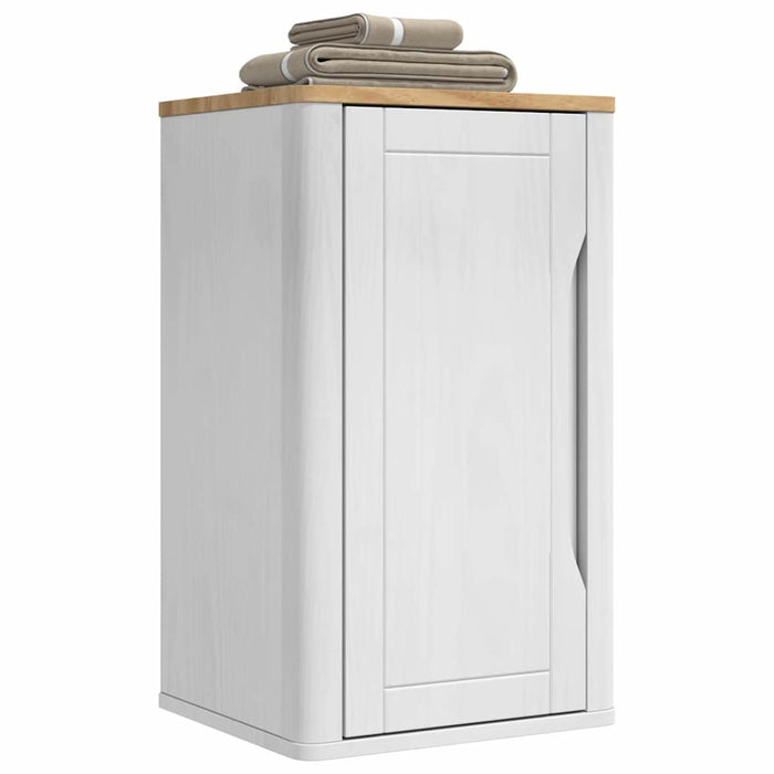 Dulap de perete pentru baie cu raft cu ușă Alb 60 x 40 x 80 cm - WALTI WALTI