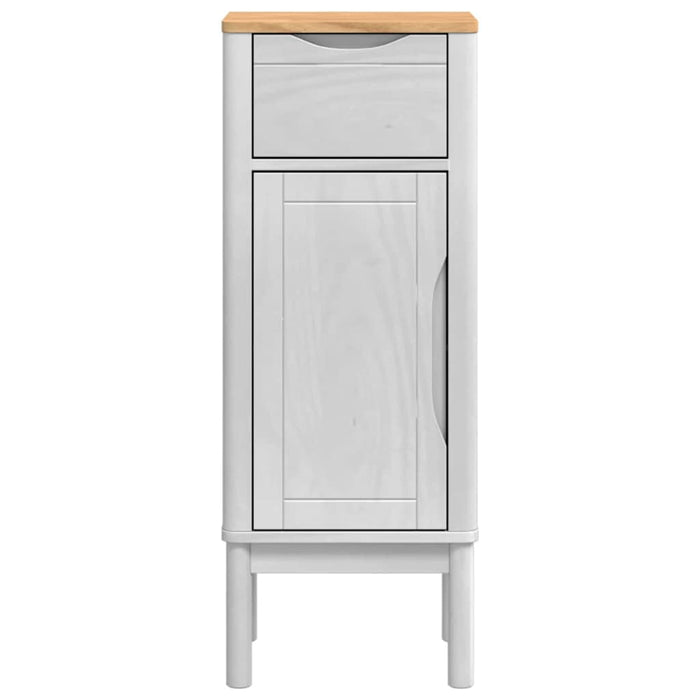 Dulap de Baie cu sertar Alb 35 x 30 x 85 cm Lemn de pin masiv - WALTI WALTI