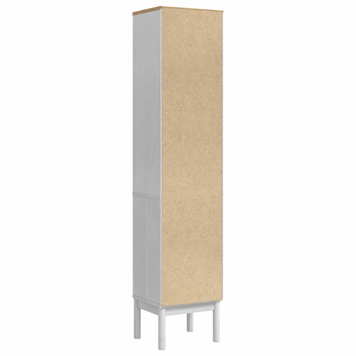 Dulap de baie înalt cu raft cu ușă FLORO Alb 35 x 30 x 160 cm - WALTI WALTI