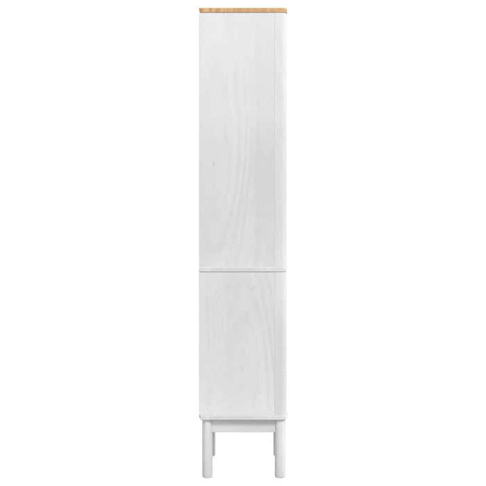 Dulap de baie înalt cu raft cu ușă FLORO Alb 35 x 30 x 160 cm - WALTI WALTI