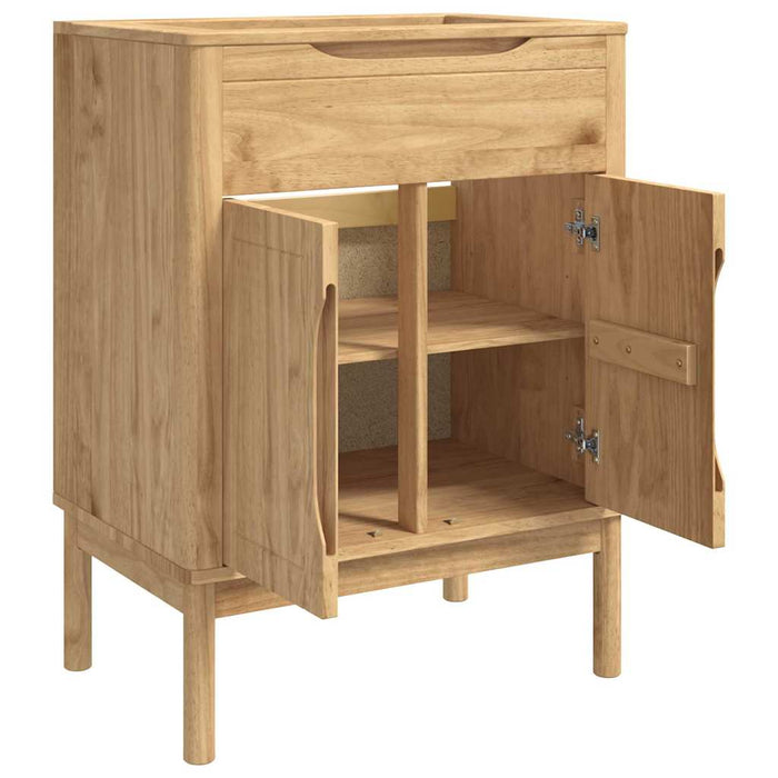 Dulap pentru Chiuveta de Baie FLORO Maro ceruit 60 x 40 x 80 cm WALTI