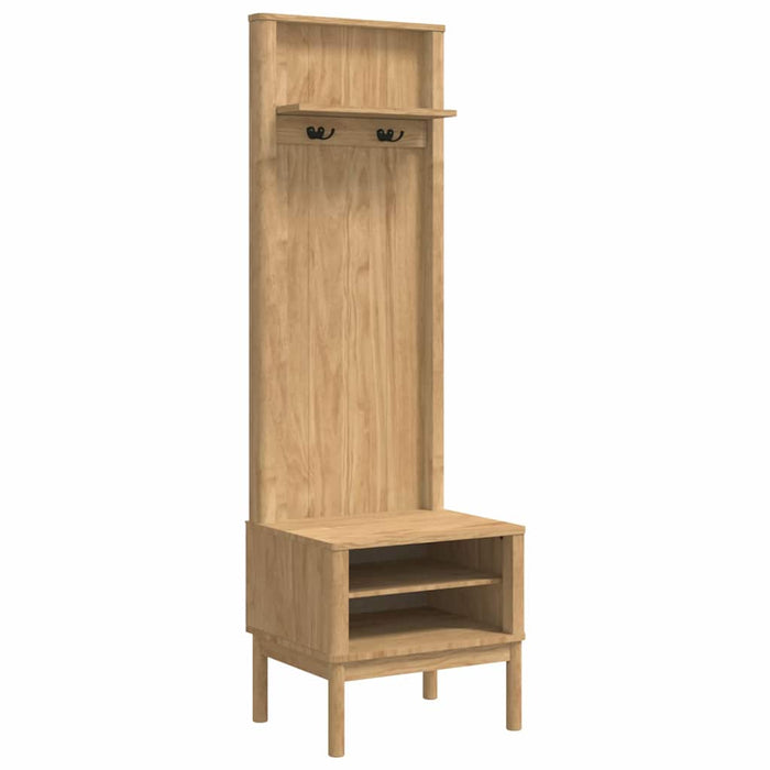 Dulap pentru hol cu raft FLORO Maroniu cerat 50 x 40 x 158 cm - WALTI WALTI
