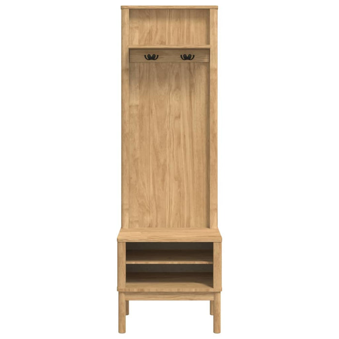 Dulap pentru hol cu raft FLORO Maroniu cerat 50 x 40 x 158 cm - WALTI WALTI