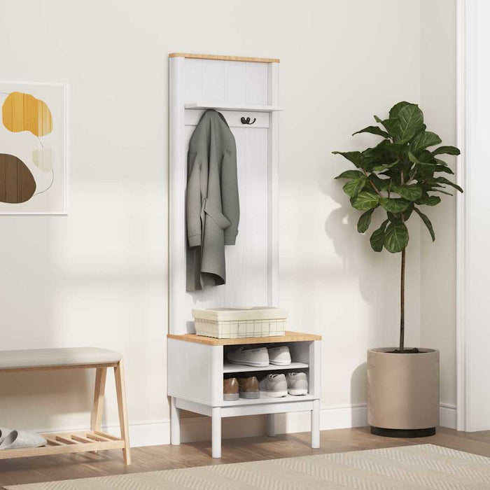 Dulap pentru hol FLORO Alb 50 x 40 x 158 cm Lemn de pin masiv - WALTI WALTI