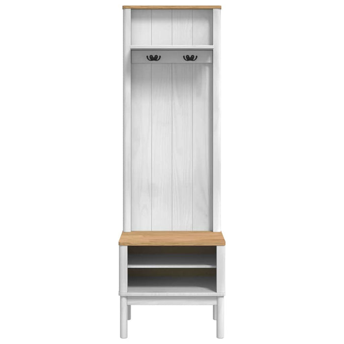 Dulap pentru hol FLORO Alb 50 x 40 x 158 cm Lemn de pin masiv - WALTI WALTI