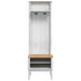 Dulap pentru hol FLORO Alb 50 x 40 x 158 cm Lemn de pin masiv - WALTI WALTI