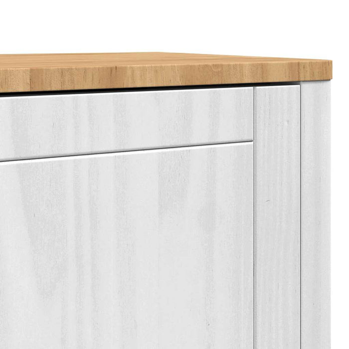Bufet FLORO Alb 70 x 30 x 70,5 cm Lemn de pin masiv - WALTI WALTI