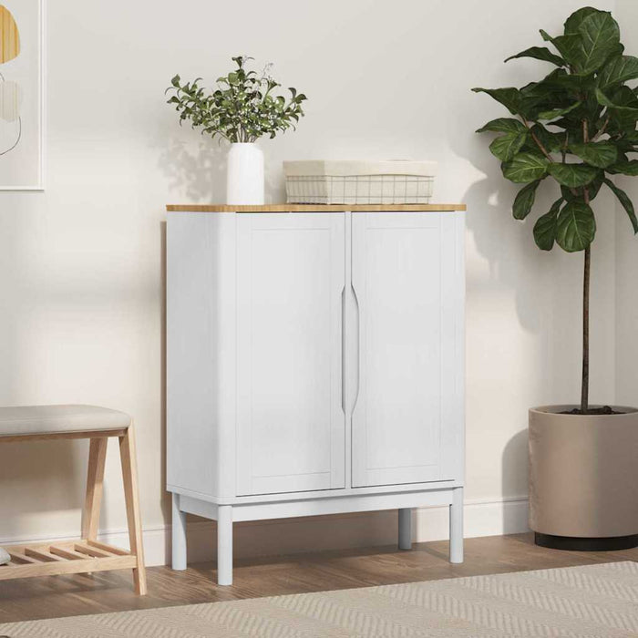 Bufet FLORO Alb 70 x 30 x 70,5 cm Lemn de pin masiv - WALTI WALTI