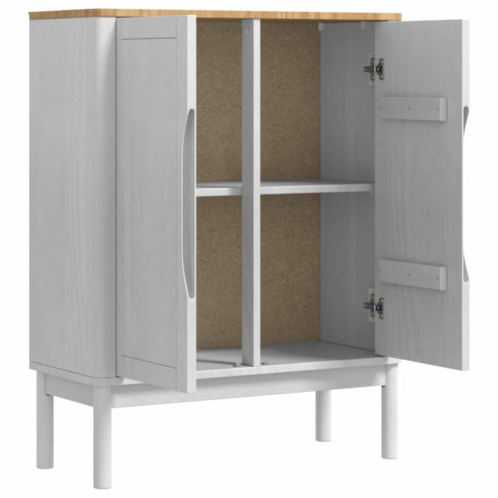 Bufet FLORO Alb 70 x 30 x 70,5 cm Lemn de pin masiv - WALTI WALTI