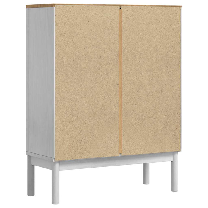 Bufet FLORO Alb 70 x 30 x 70,5 cm Lemn de pin masiv - WALTI WALTI