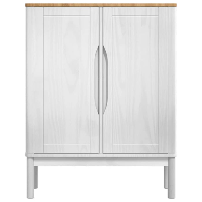 Bufet FLORO Alb 70 x 30 x 70,5 cm Lemn de pin masiv - WALTI WALTI
