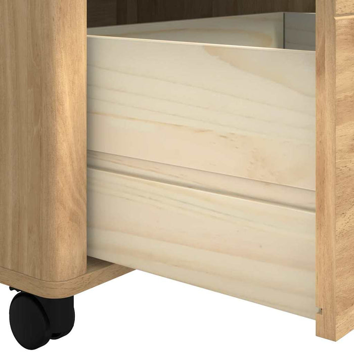 Troler de Bucătărie FLORO Maroniu cerat 72,5 x 45 x 80 cm - WALTI WALTI