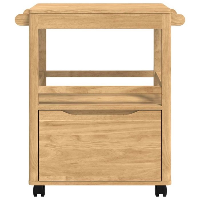 Troler de Bucătărie FLORO Maroniu cerat 72,5 x 45 x 80 cm - WALTI WALTI