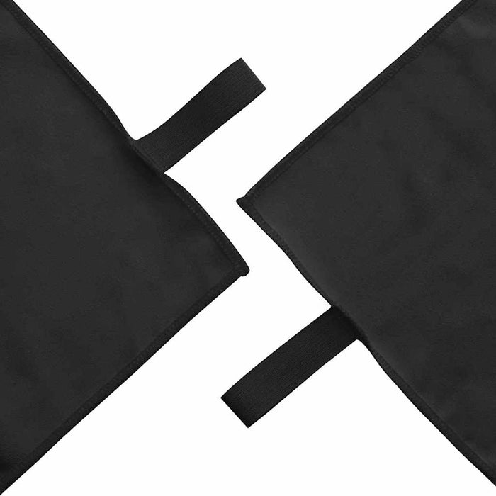 Prosoape Sport 2 pcs Negru 50 x 30 cm Poliester și poliamidă - WALTI WALTI