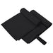 Prosoape Sport 2 pcs Negru 50 x 30 cm Poliester și poliamidă - WALTI WALTI