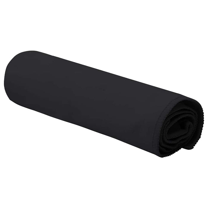 Prosoape Sport 2 pcs Negru 50 x 30 cm Poliester și poliamidă - WALTI WALTI