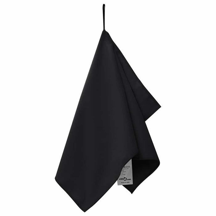Prosoape Sport 2 pcs Negru 50 x 30 cm Poliester și poliamidă - WALTI WALTI