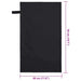 Prosoape Sport 2 pcs Negru 50 x 30 cm Poliester și poliamidă - WALTI WALTI