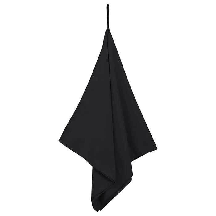 Prosoape Sport 2 pcs Negru 100 x 50 cm Poliester și poliamidă - WALTI WALTI
