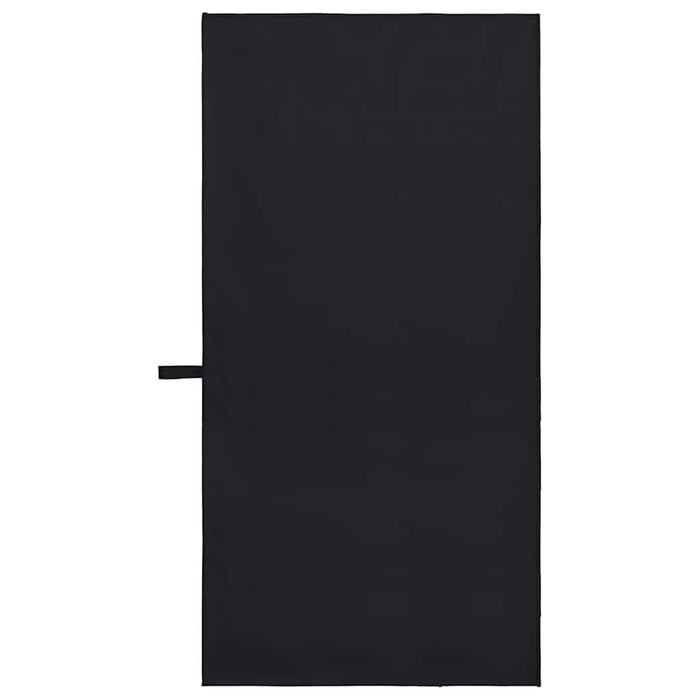 Prosoape Sport 2 pcs Negru 100 x 50 cm Poliester și poliamidă - WALTI WALTI