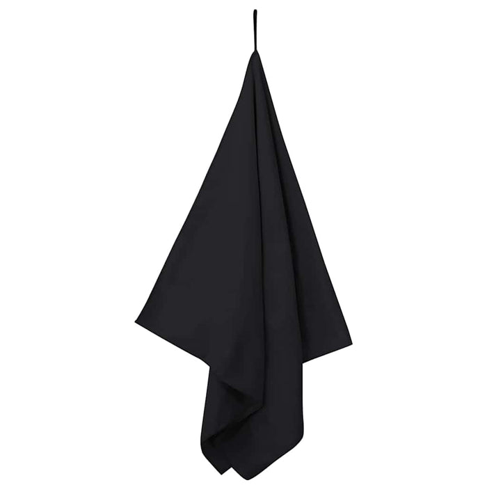Prosoape Sport 2 pcs Negru 140 x 70 cm Poliester și poliamidă - WALTI WALTI