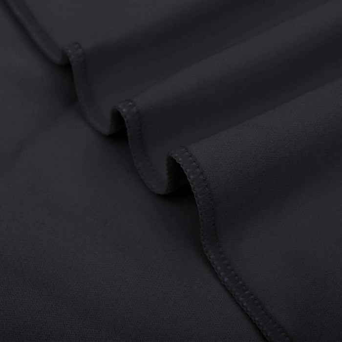 Prosoape Sport 2 pcs Negru 180 x 90 cm Poliester și poliamidă - WALTI WALTI