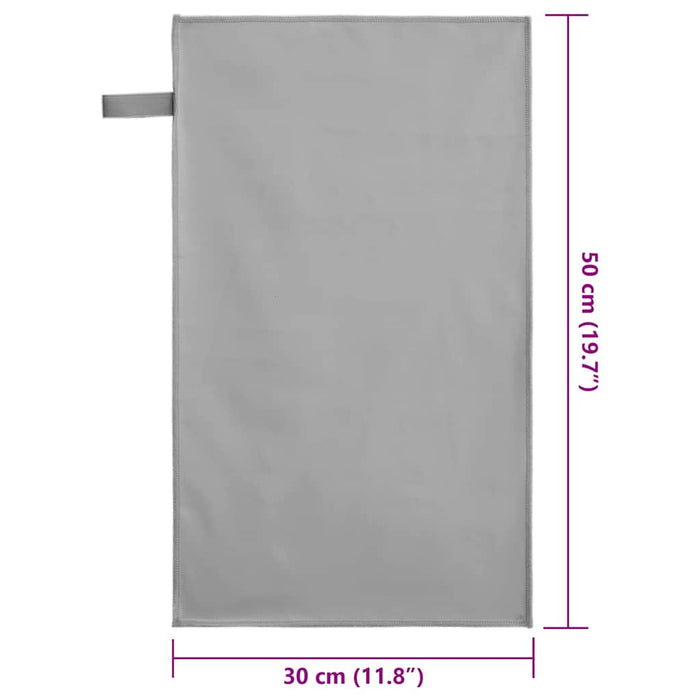 Prosoape Sport 2 pcs Gri închis 50 x 30 cm - WALTI WALTI